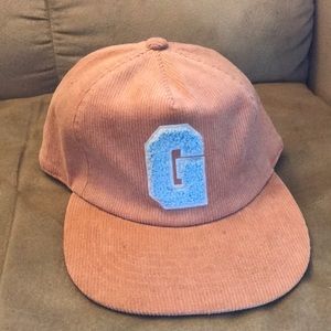 Gift Intl Brand Salmon Colored Corduroy SnapBack Hat